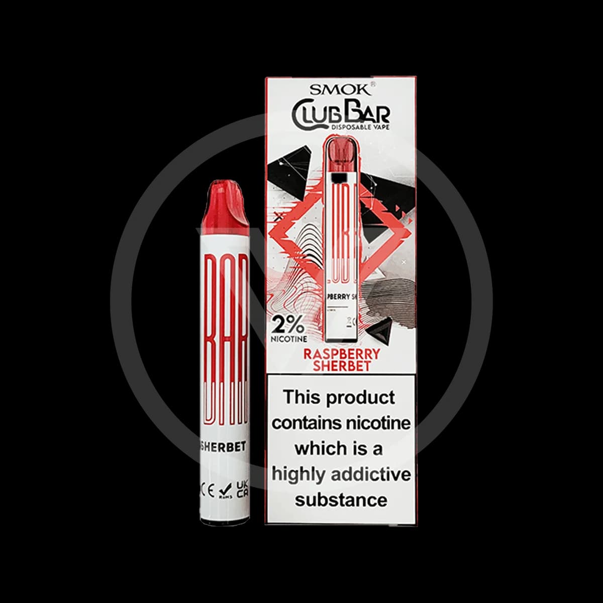Club Bar Disposable Raspberry Sherbet