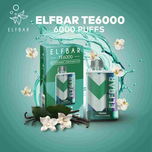 Elfbar Disposable TE6K Puff Vanilla Custard 50Mg