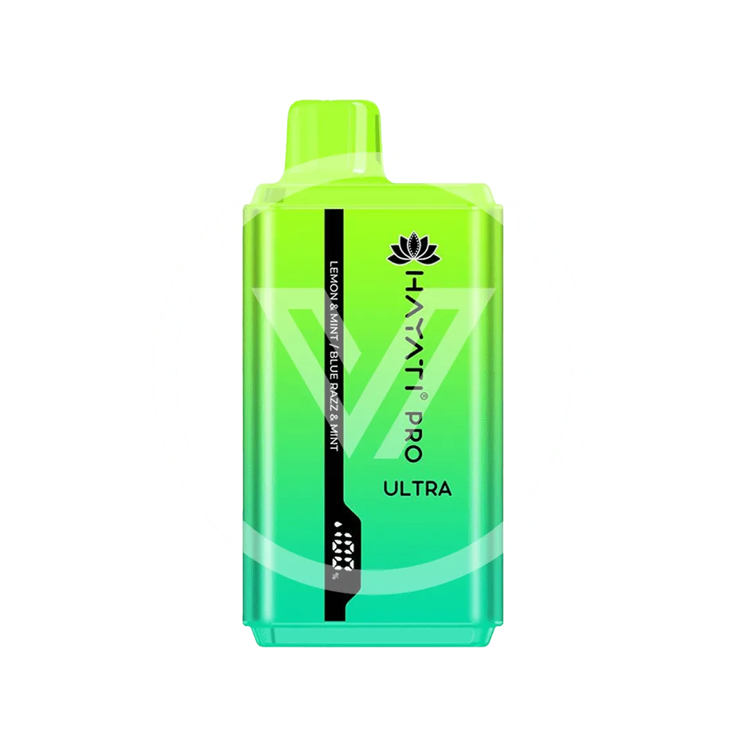Hayati Pro Ultra Disposable 15K Puff Lemon & Mint / Blue Razz & Mint