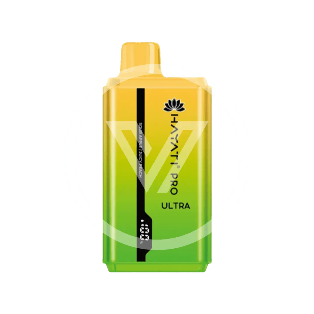 Hayati Pro Ultra Disposable 15K Puff Sour Apple / Juicy Peach
