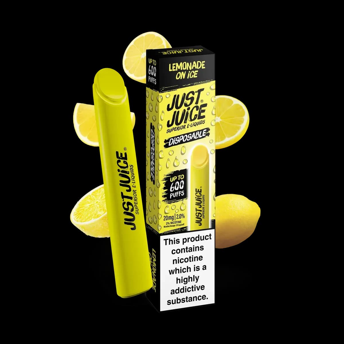 Just Juice Disposable Lemonade On Ice