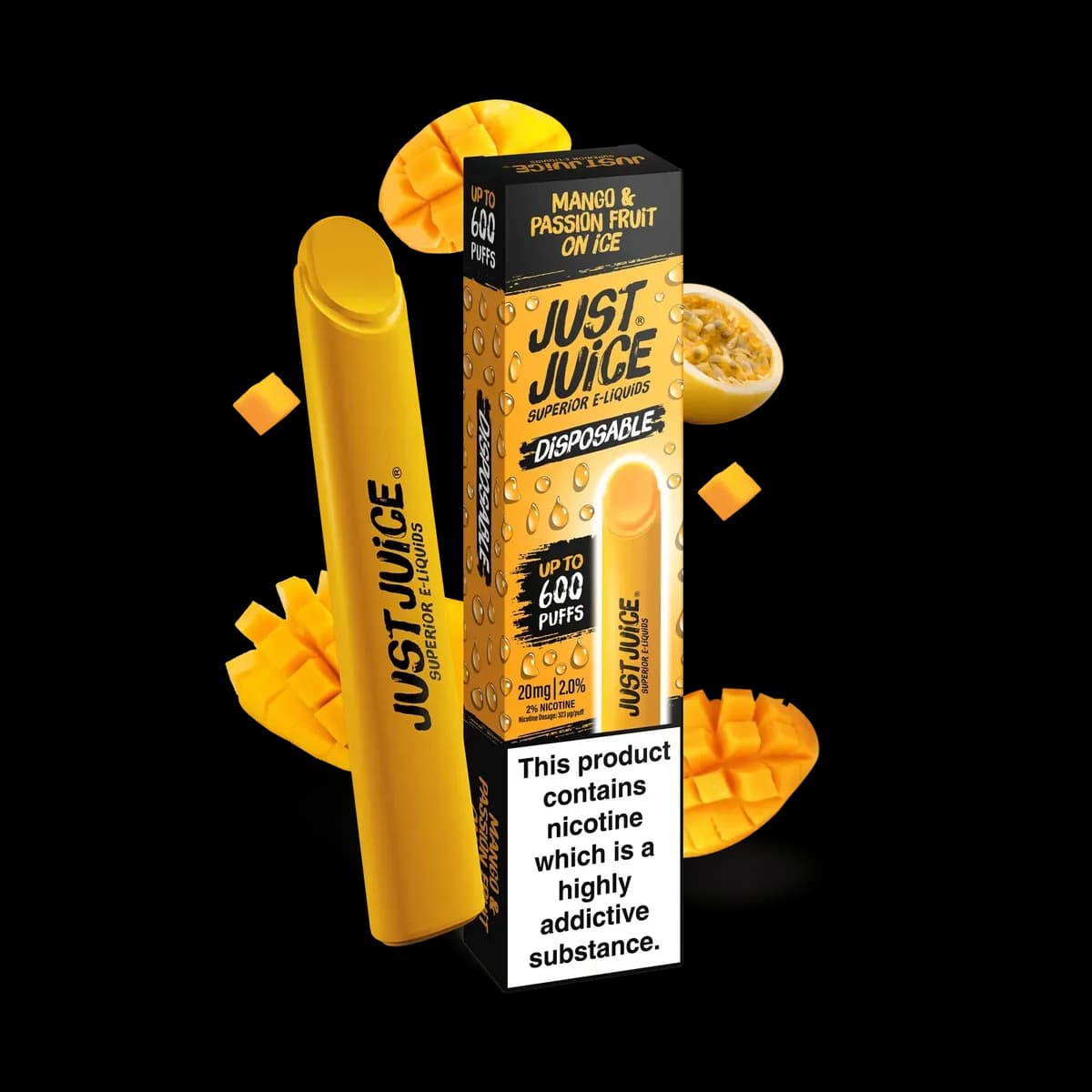 Just Juice Disposable Mango & Passion Fruit On Ice