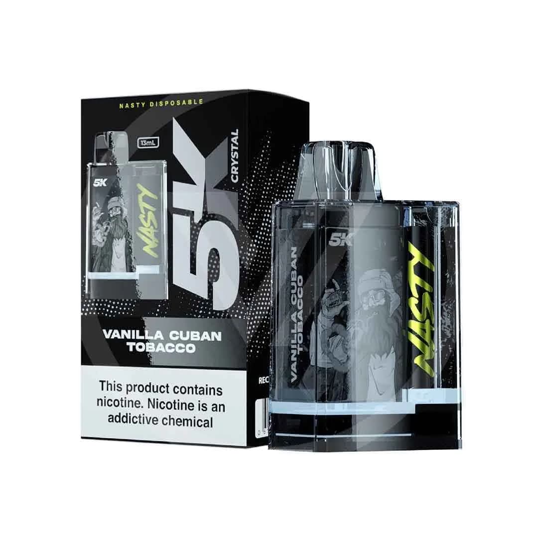 Nasty Disposable 5K Puff Vanilla Cuban Tobacco