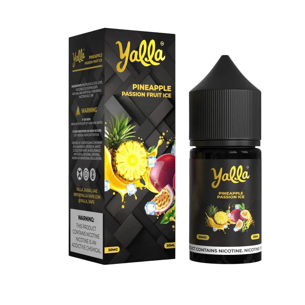 Yalla fusion pineapple passion fruit ice